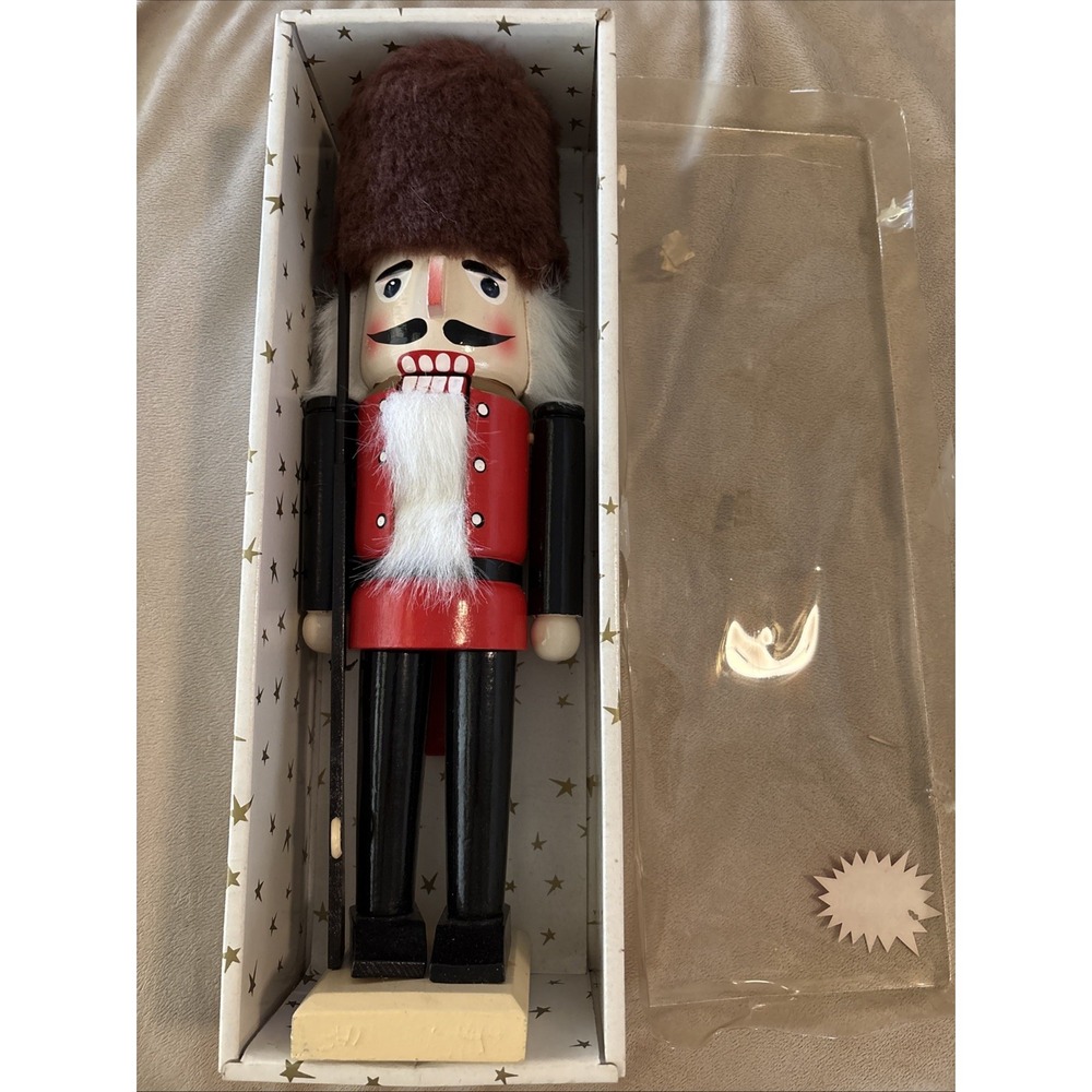 Santa's Workbench Vintage 15" Nutcracker In Box  Vintage Kmart